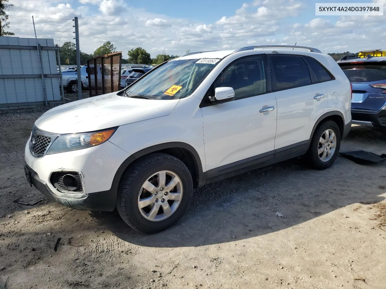 2013 Kia Sorento Lx VIN: 5XYKT4A24DG397848 Lot: 80518064