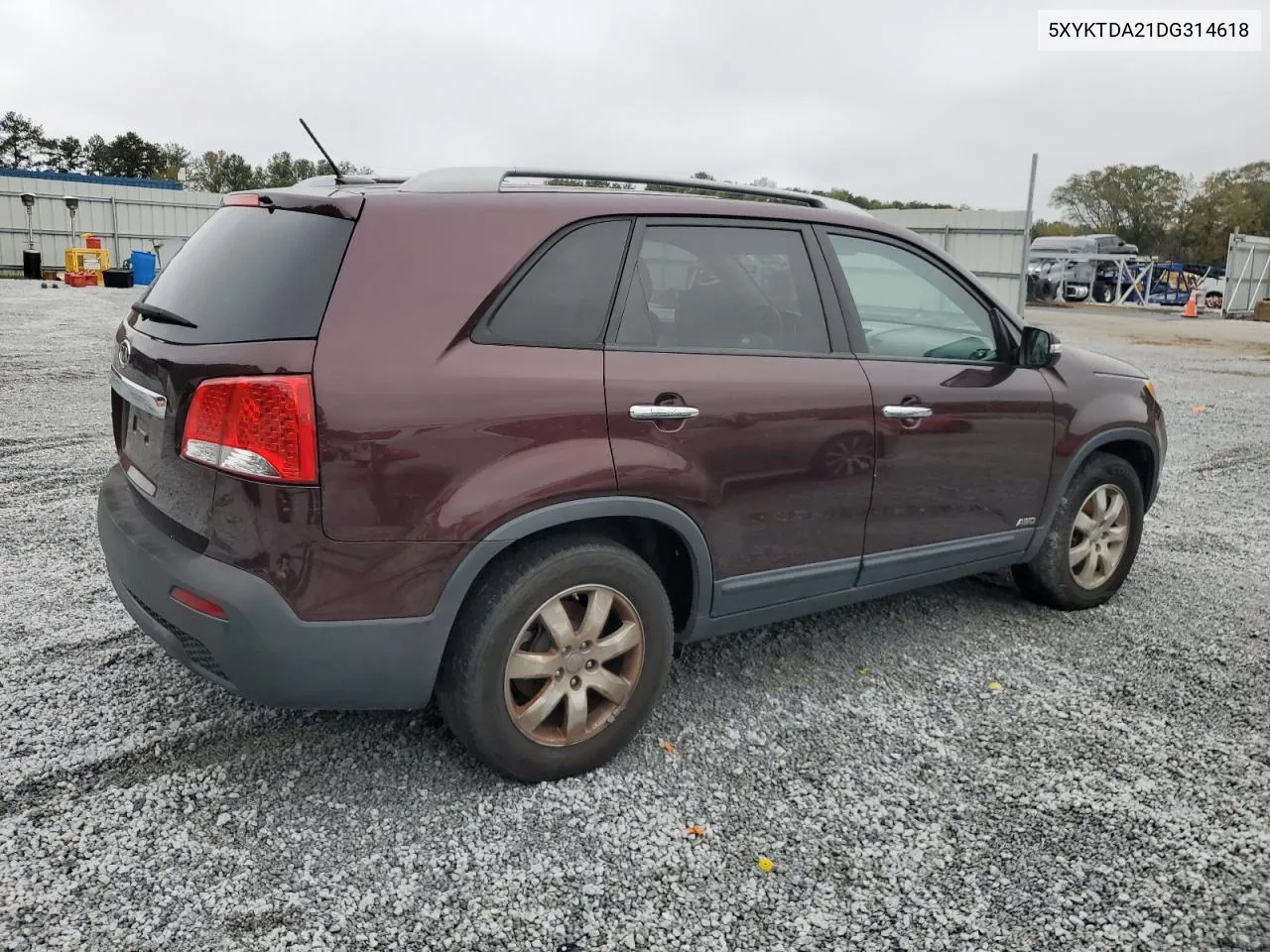 2013 Kia Sorento Lx VIN: 5XYKTDA21DG314618 Lot: 80731924