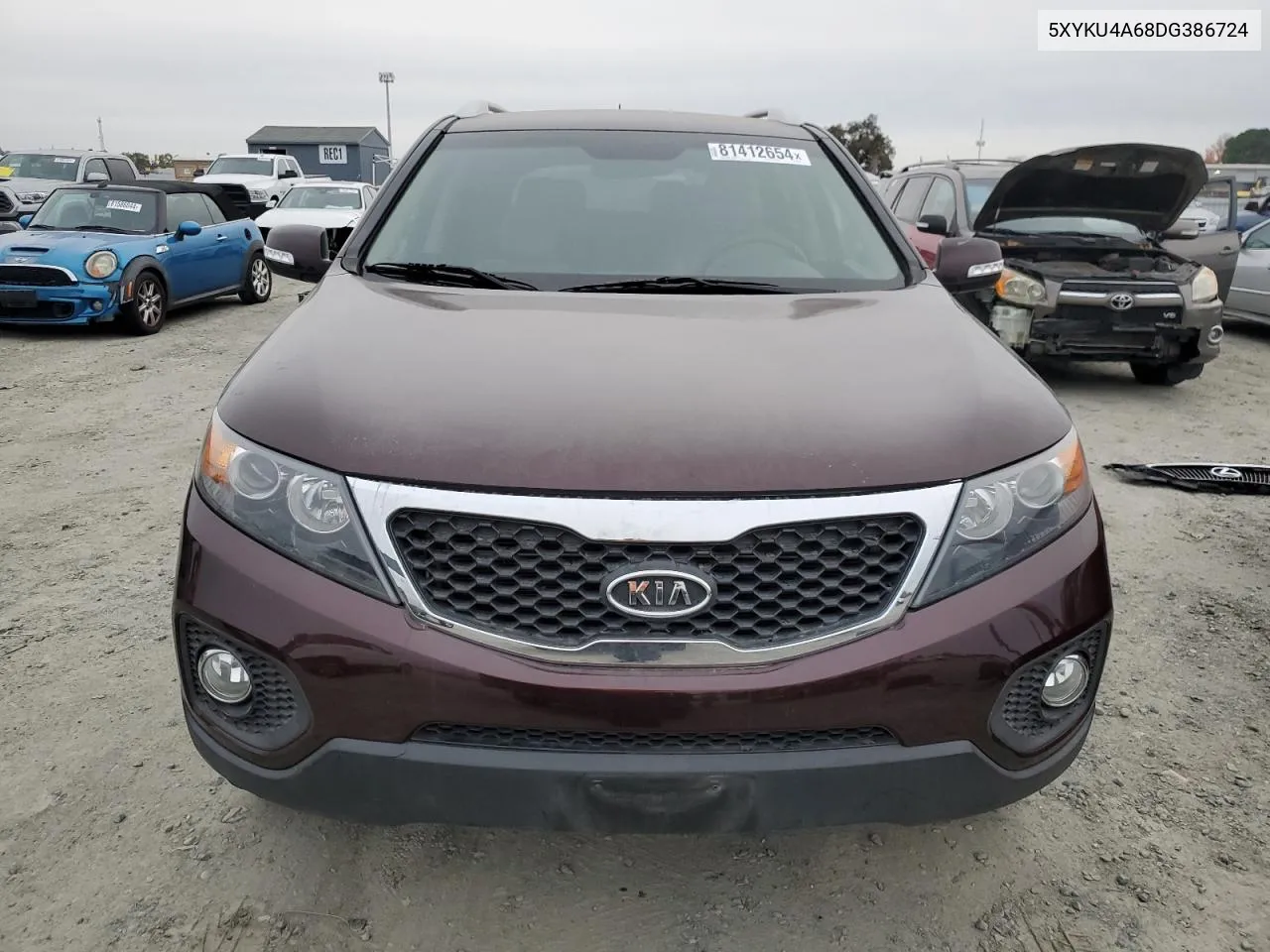 2013 Kia Sorento Ex VIN: 5XYKU4A68DG386724 Lot: 81412654