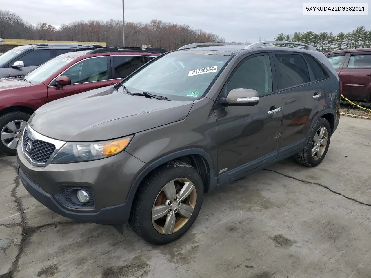 2013 Kia Sorento Ex VIN: 5XYKUDA22DG382021 Lot: 81736964