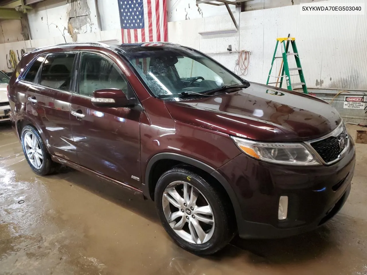 2014 Kia Sorento Sx VIN: 5XYKWDA70EG503040 Lot: 42524704