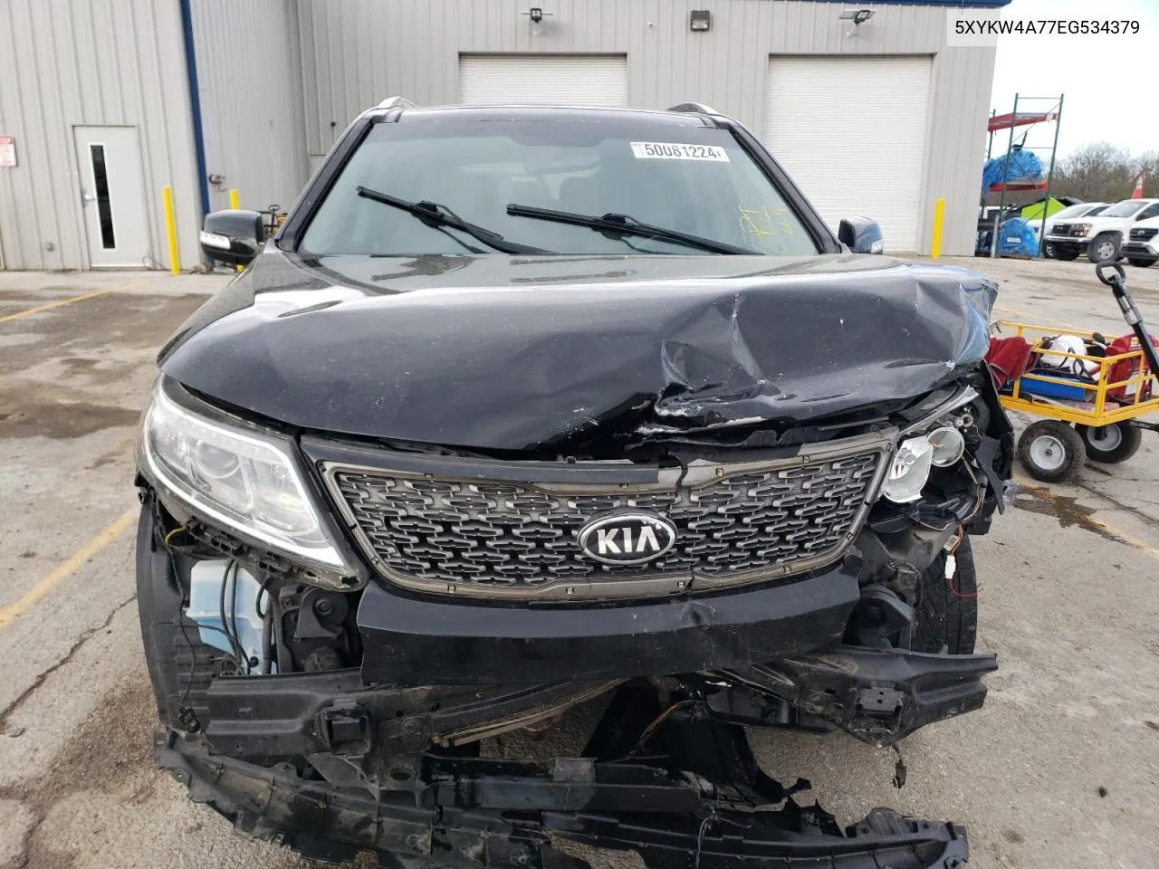 5XYKW4A77EG534379 2014 Kia Sorento Sx