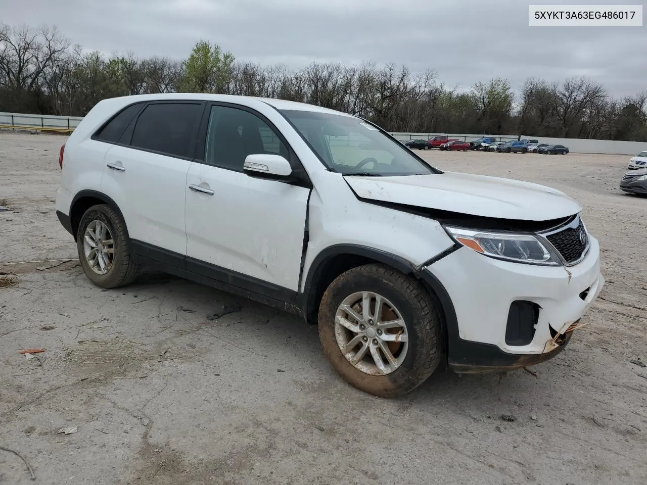 2014 Kia Sorento Lx VIN: 5XYKT3A63EG486017 Lot: 52796864