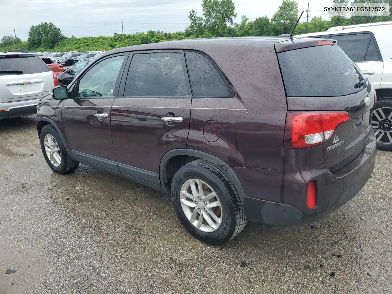 2014 Kia Sorento Lx VIN: 5XYKT3A61EG517572 Lot: 54241534