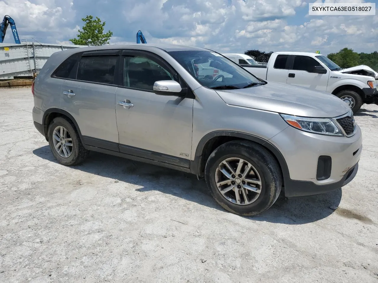 2014 Kia Sorento Lx VIN: 5XYKTCA63EG518027 Lot: 55940184