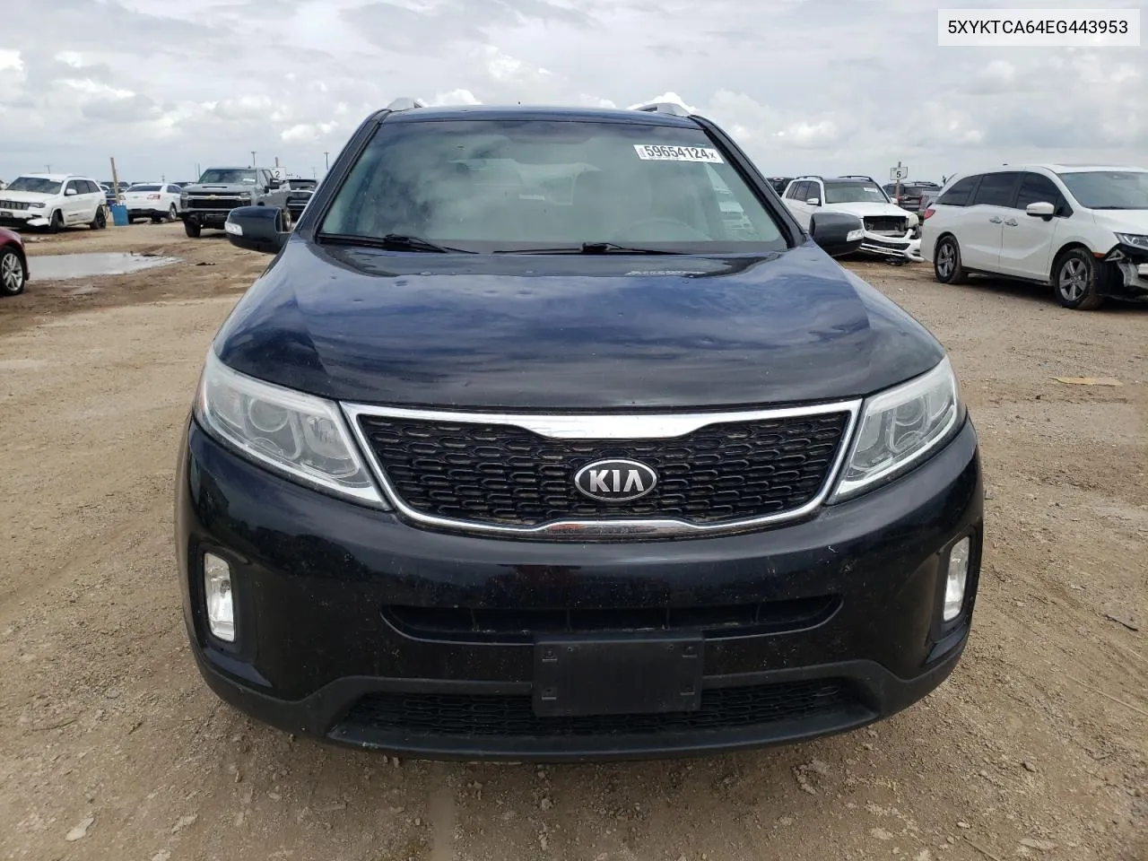 2014 Kia Sorento Lx VIN: 5XYKTCA64EG443953 Lot: 59654124