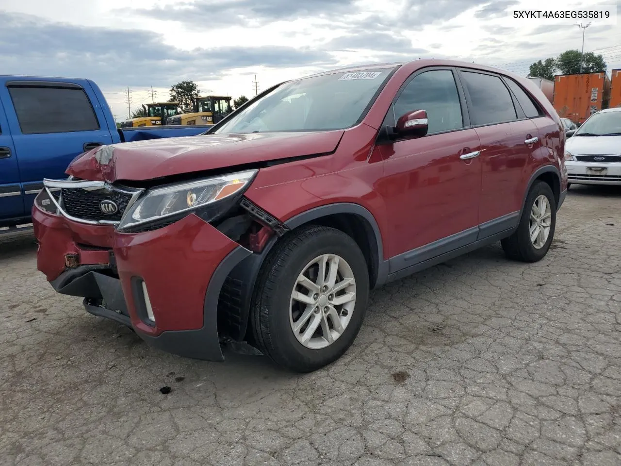 5XYKT4A63EG535819 2014 Kia Sorento Lx