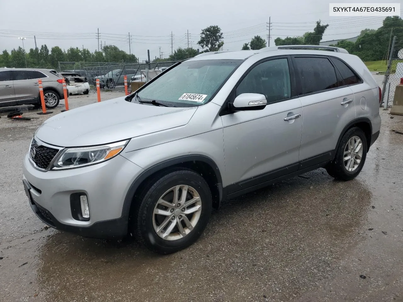 5XYKT4A67EG435691 2014 Kia Sorento Lx