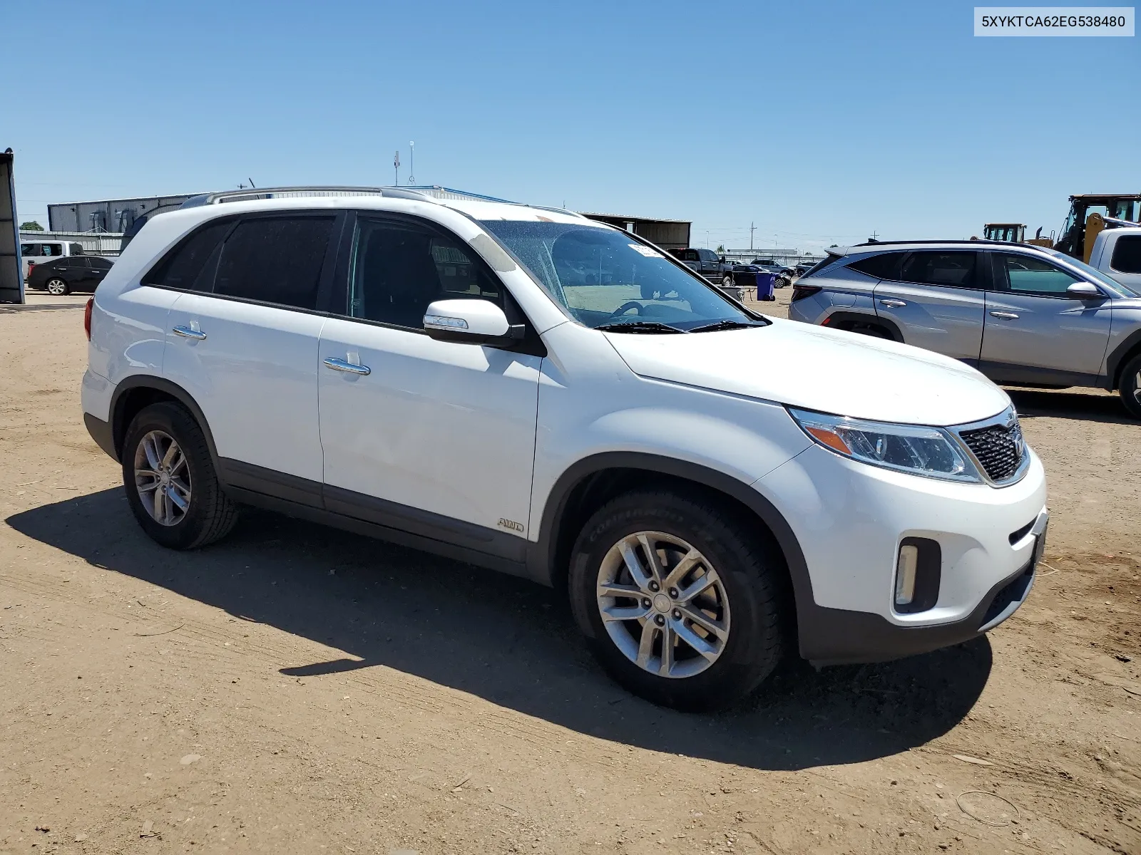 2014 Kia Sorento Lx VIN: 5XYKTCA62EG538480 Lot: 62011544