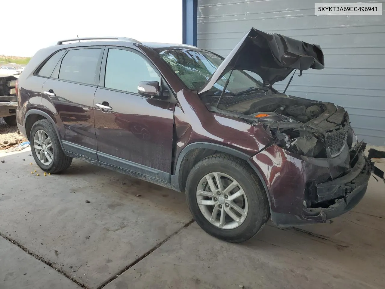 2014 Kia Sorento Lx VIN: 5XYKT3A69EG496941 Lot: 62365534