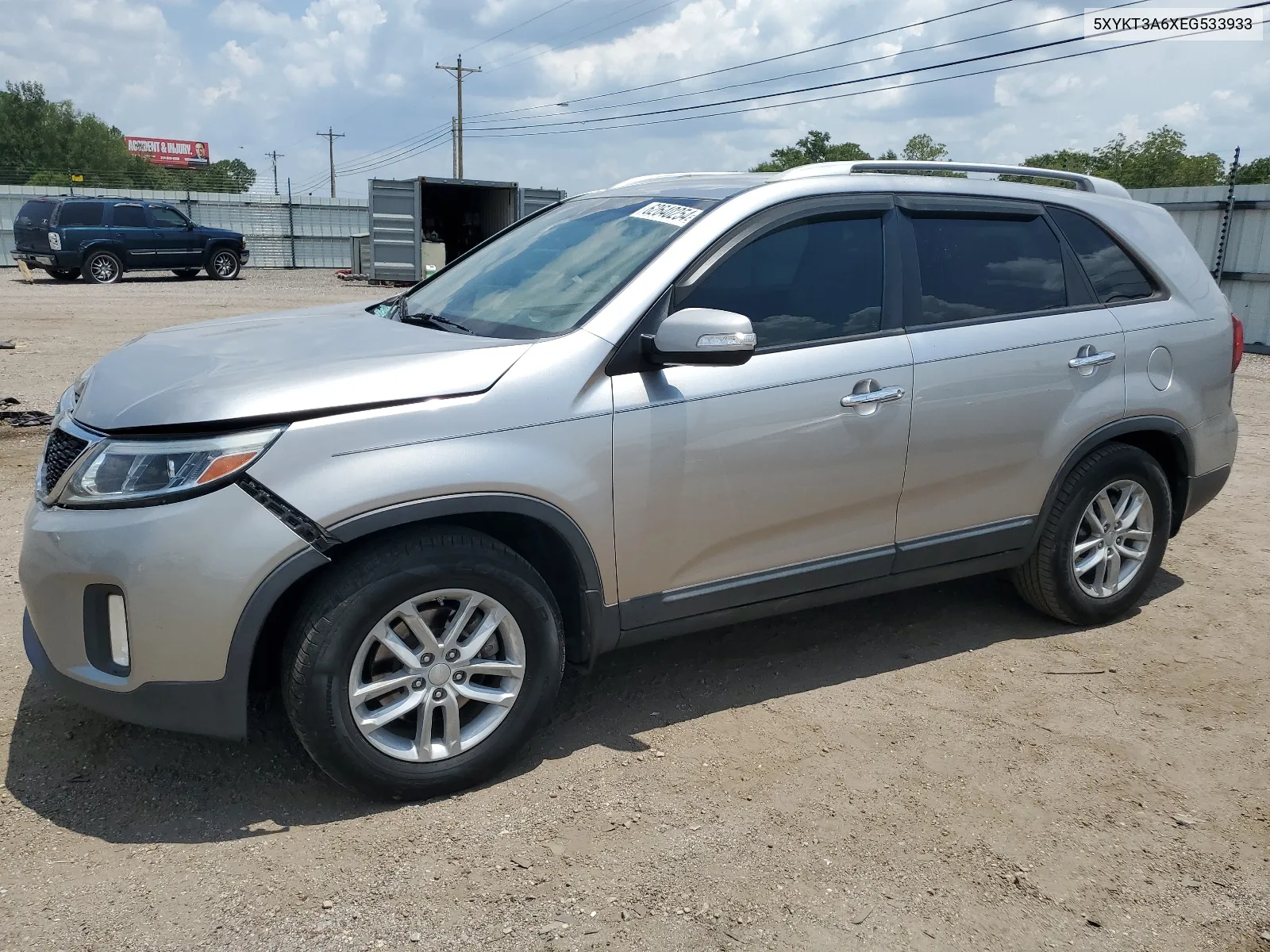 2014 Kia Sorento Lx VIN: 5XYKT3A6XEG533933 Lot: 62640254