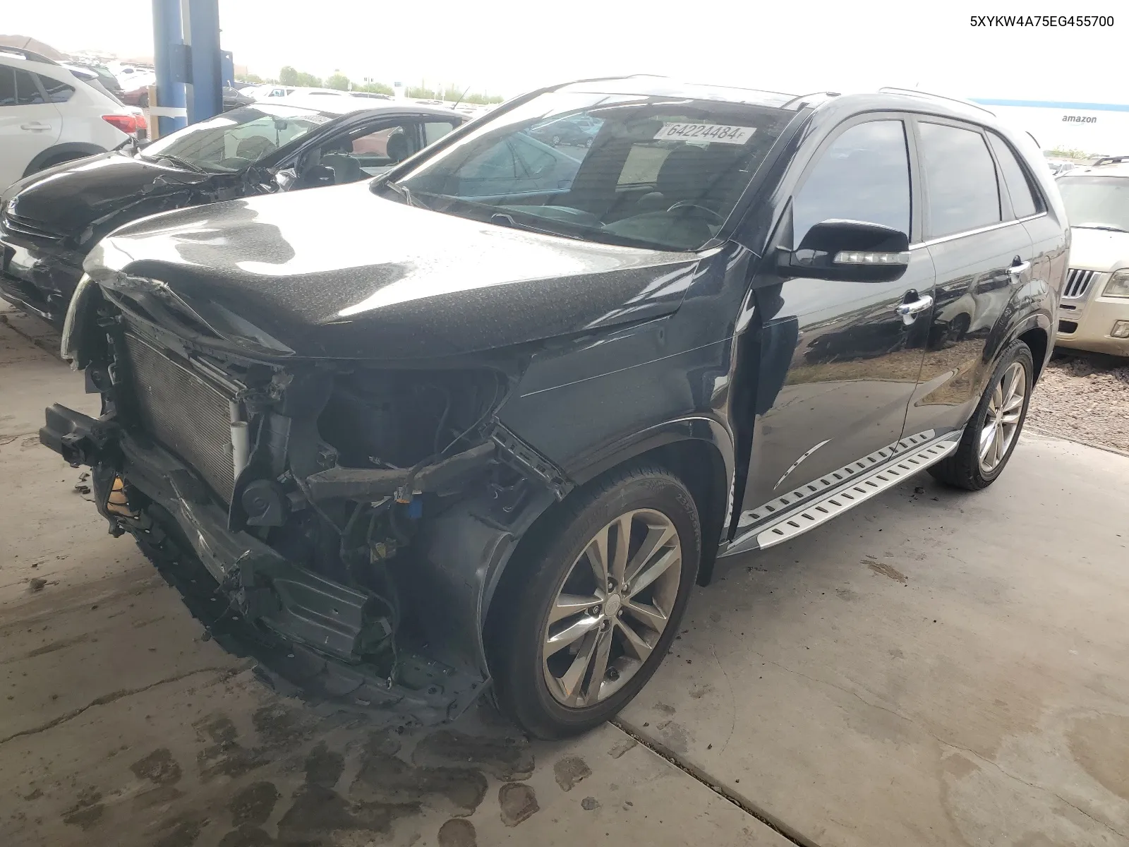 5XYKW4A75EG455700 2014 Kia Sorento Sx