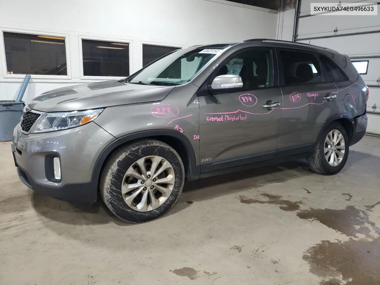 5XYKUDA74EG496633 2014 Kia Sorento Ex