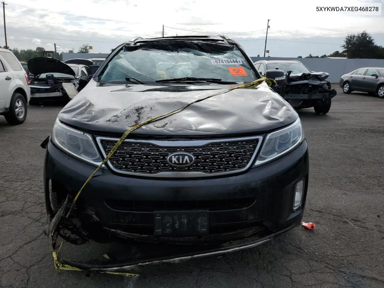 5XYKWDA7XEG468278 2014 Kia Sorento Sx