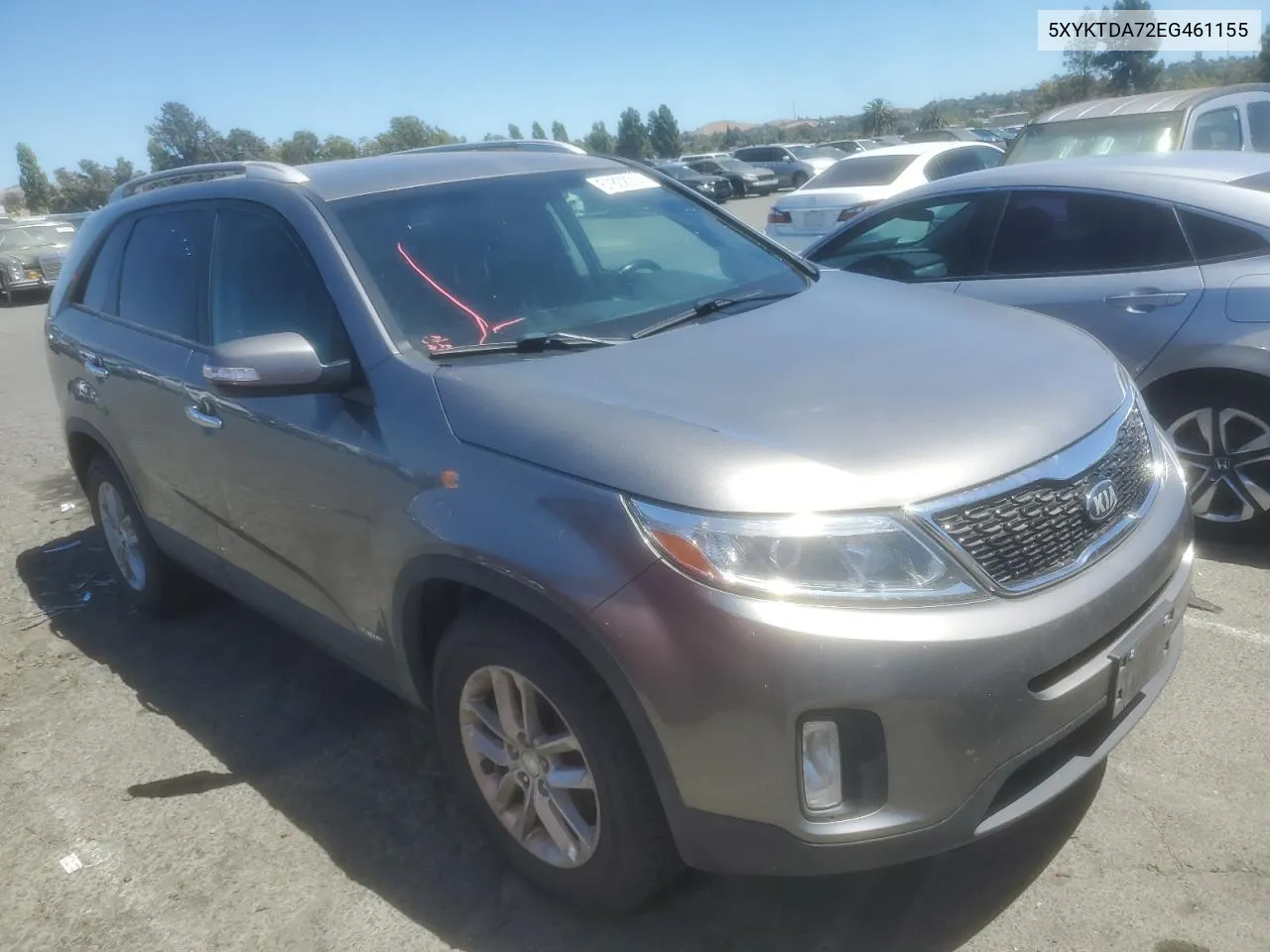 2014 Kia Sorento Lx VIN: 5XYKTDA72EG461155 Lot: 67802014