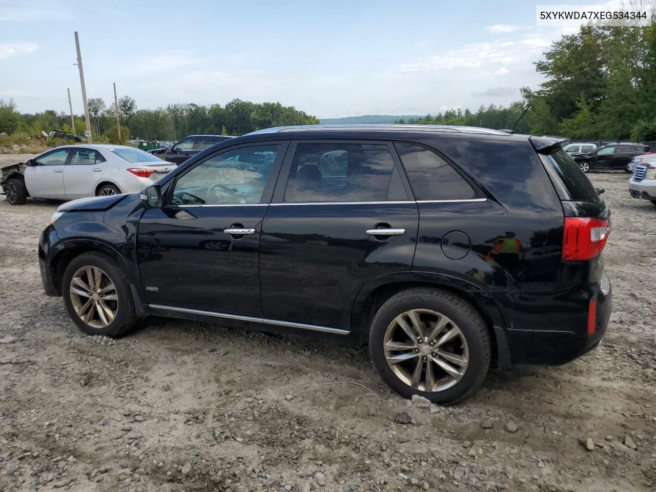 5XYKWDA7XEG534344 2014 Kia Sorento Sx