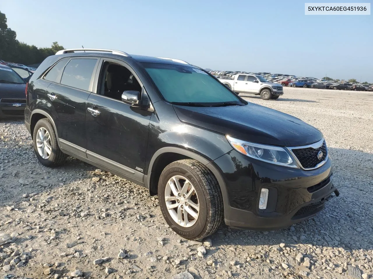 5XYKTCA60EG451936 2014 Kia Sorento Lx