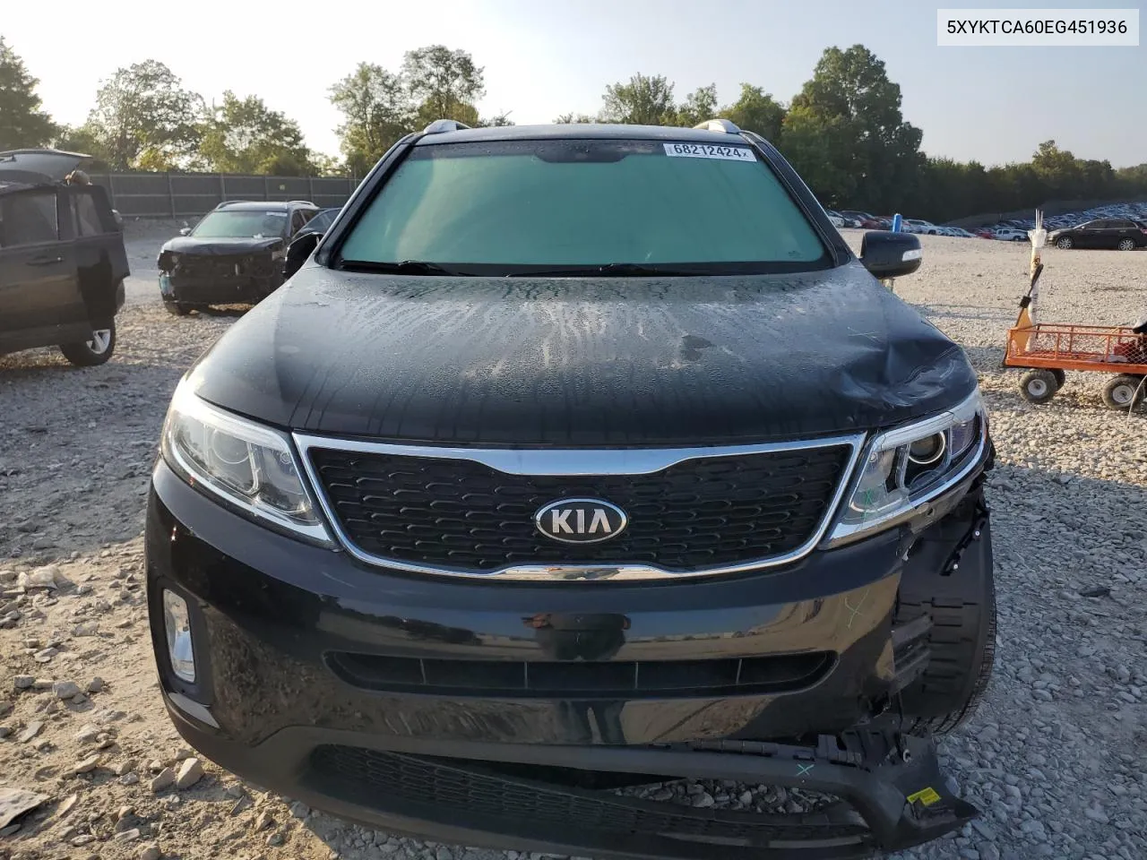 2014 Kia Sorento Lx VIN: 5XYKTCA60EG451936 Lot: 68212424