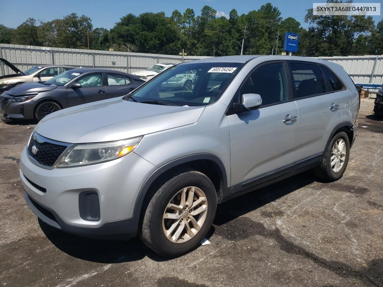 2014 Kia Sorento Lx VIN: 5XYKT3A68EG447813 Lot: 68570454