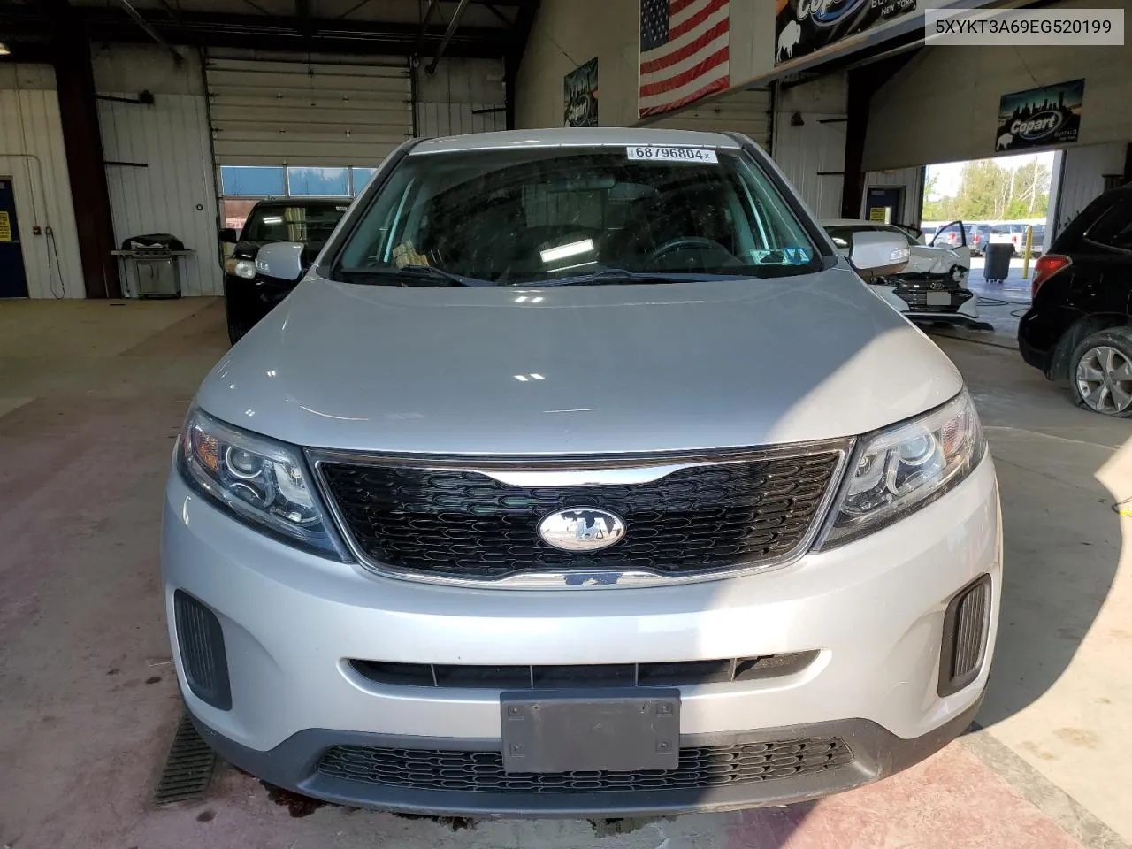 2014 Kia Sorento Lx VIN: 5XYKT3A69EG520199 Lot: 68796804