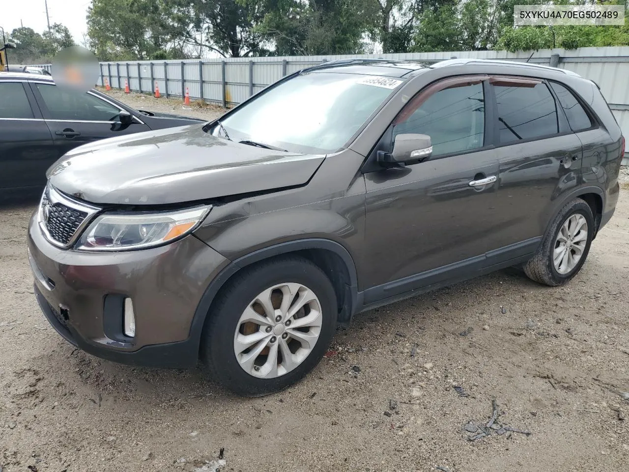 2014 Kia Sorento Ex VIN: 5XYKU4A70EG502489 Lot: 69954624