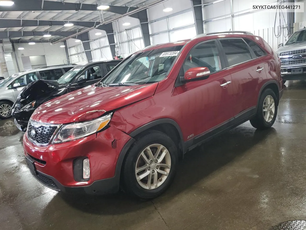 2014 Kia Sorento Lx VIN: 5XYKTCA61EG441271 Lot: 69973204