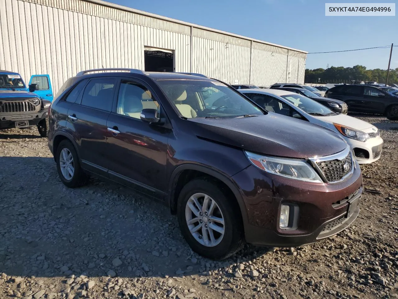 5XYKT4A74EG494996 2014 Kia Sorento Lx