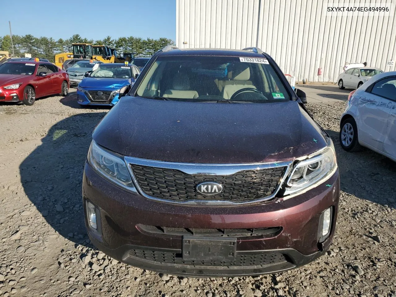 5XYKT4A74EG494996 2014 Kia Sorento Lx