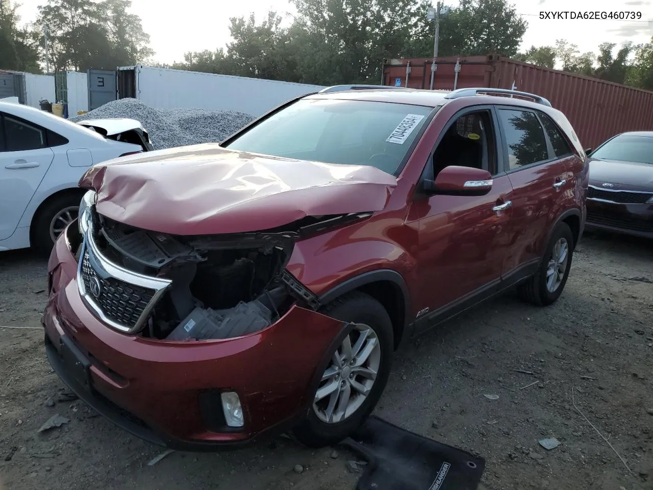 5XYKTDA62EG460739 2014 Kia Sorento Lx