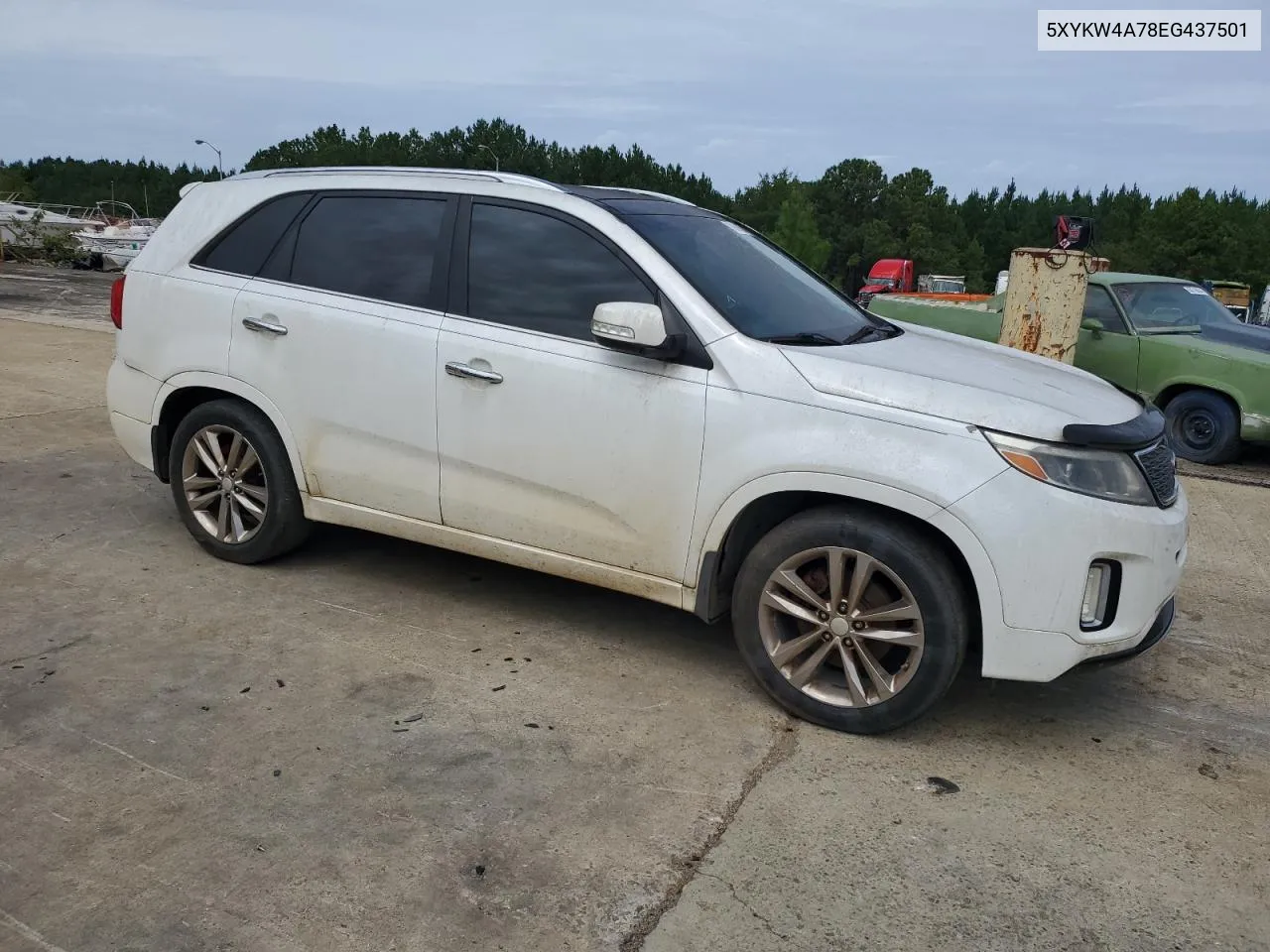 5XYKW4A78EG437501 2014 Kia Sorento Sx