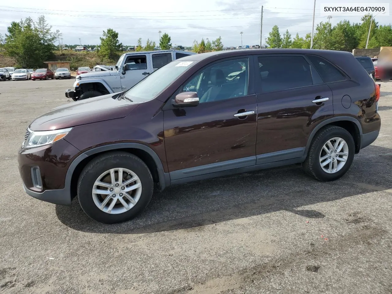 2014 Kia Sorento Lx VIN: 5XYKT3A64EG470909 Lot: 70696124