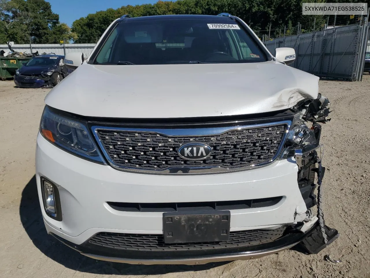 5XYKWDA71EG538525 2014 Kia Sorento Sx