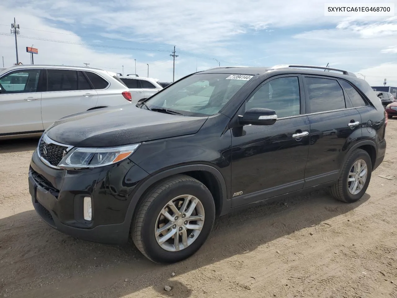 2014 Kia Sorento Lx VIN: 5XYKTCA61EG468700 Lot: 71394144