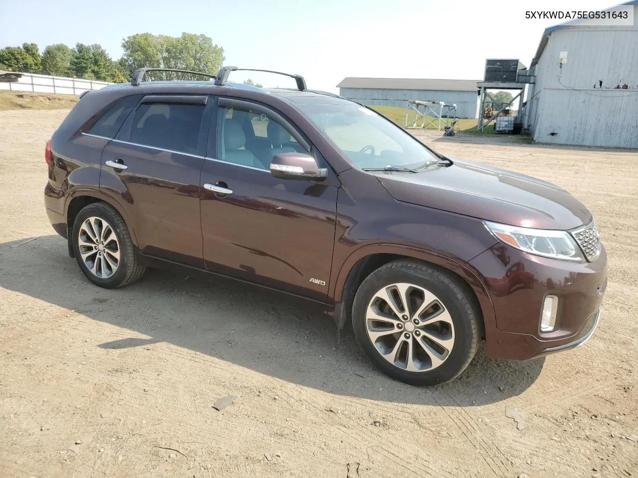 2014 Kia Sorento Sx VIN: 5XYKWDA75EG531643 Lot: 71626384