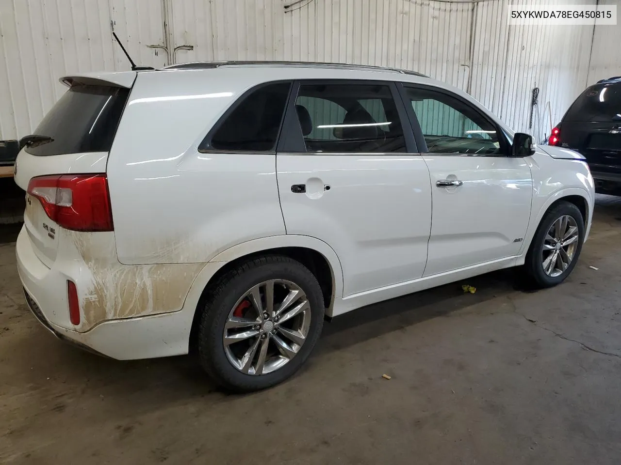 5XYKWDA78EG450815 2014 Kia Sorento Sx