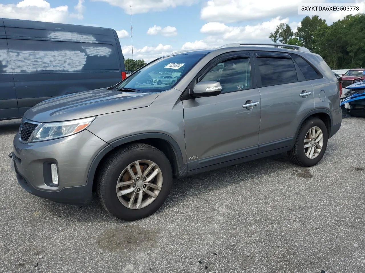 2014 Kia Sorento Lx VIN: 5XYKTDA6XEG503773 Lot: 72226634