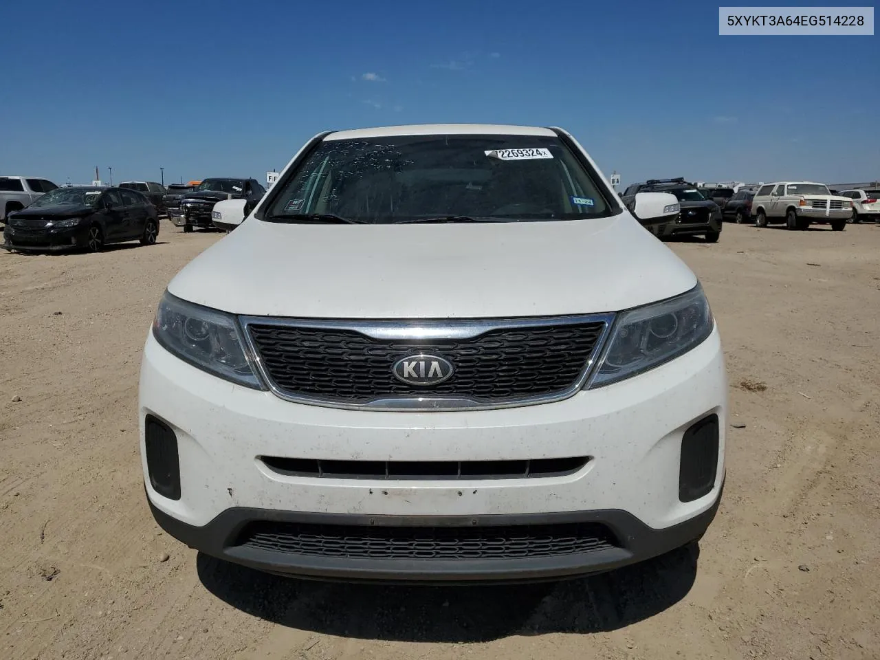 5XYKT3A64EG514228 2014 Kia Sorento Lx