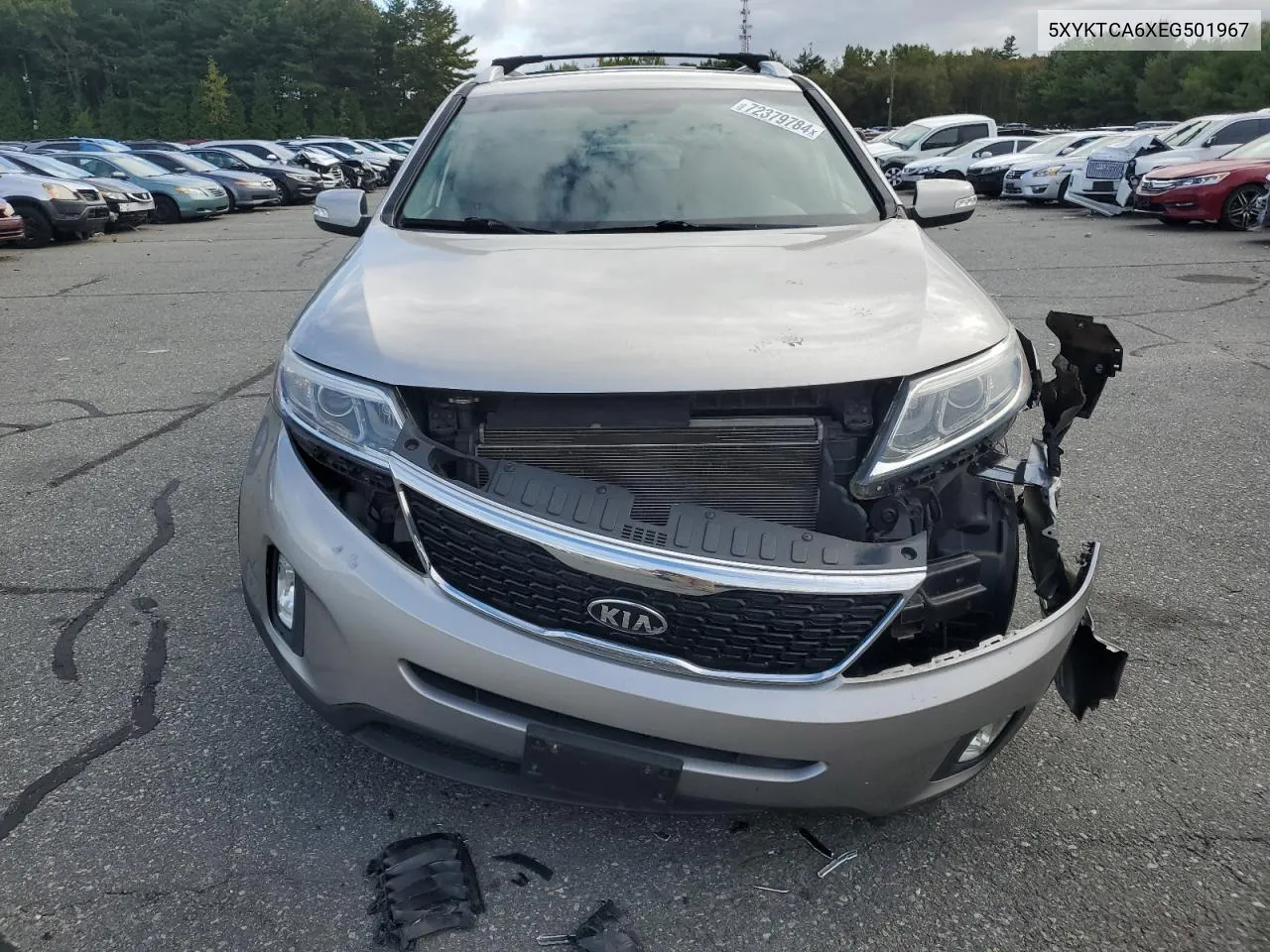 2014 Kia Sorento Lx VIN: 5XYKTCA6XEG501967 Lot: 72379784