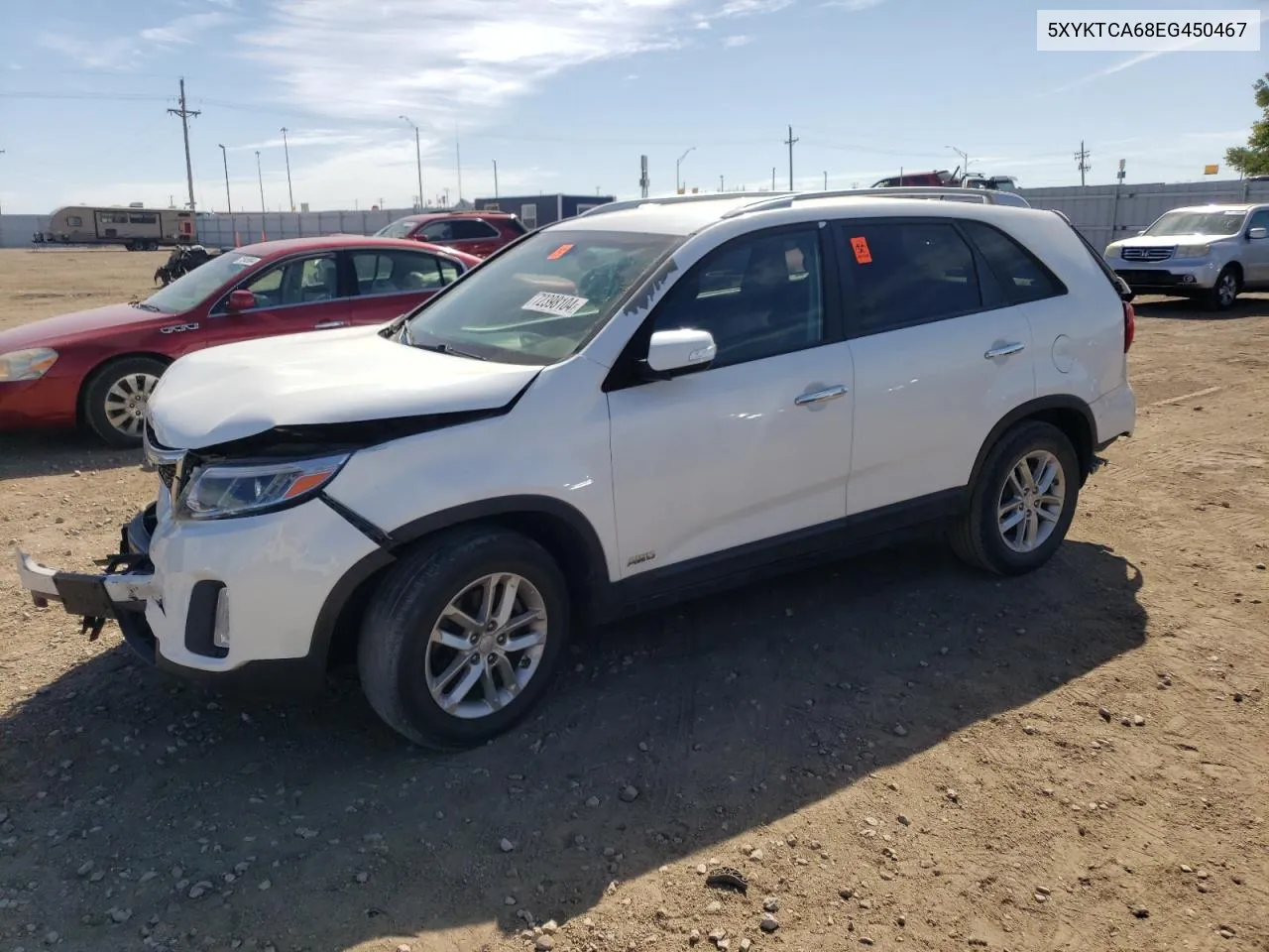 2014 Kia Sorento Lx VIN: 5XYKTCA68EG450467 Lot: 72398104