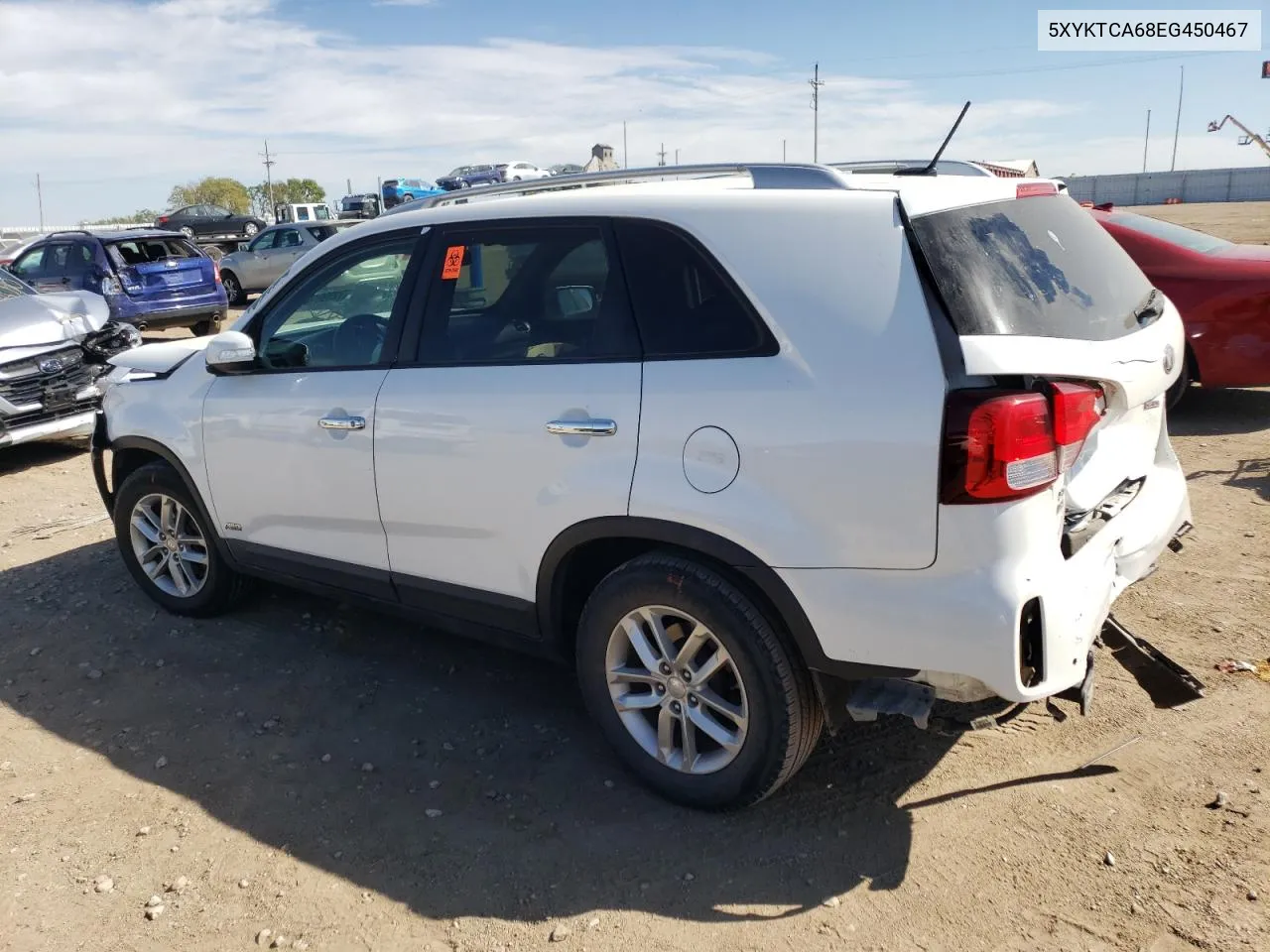 2014 Kia Sorento Lx VIN: 5XYKTCA68EG450467 Lot: 72398104