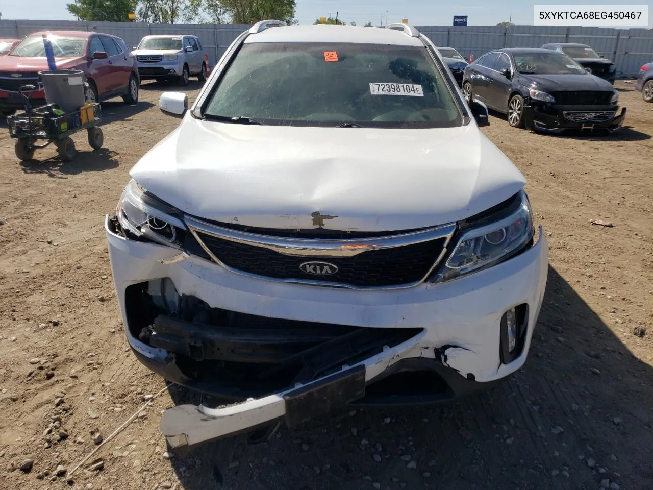 5XYKTCA68EG450467 2014 Kia Sorento Lx