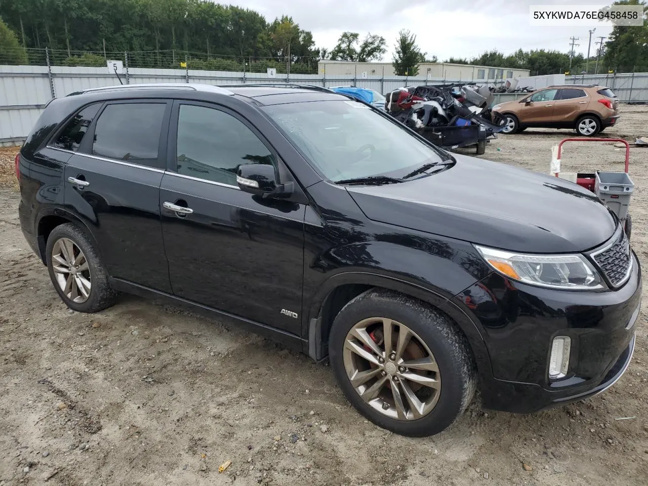 2014 Kia Sorento Sx VIN: 5XYKWDA76EG458458 Lot: 72623234