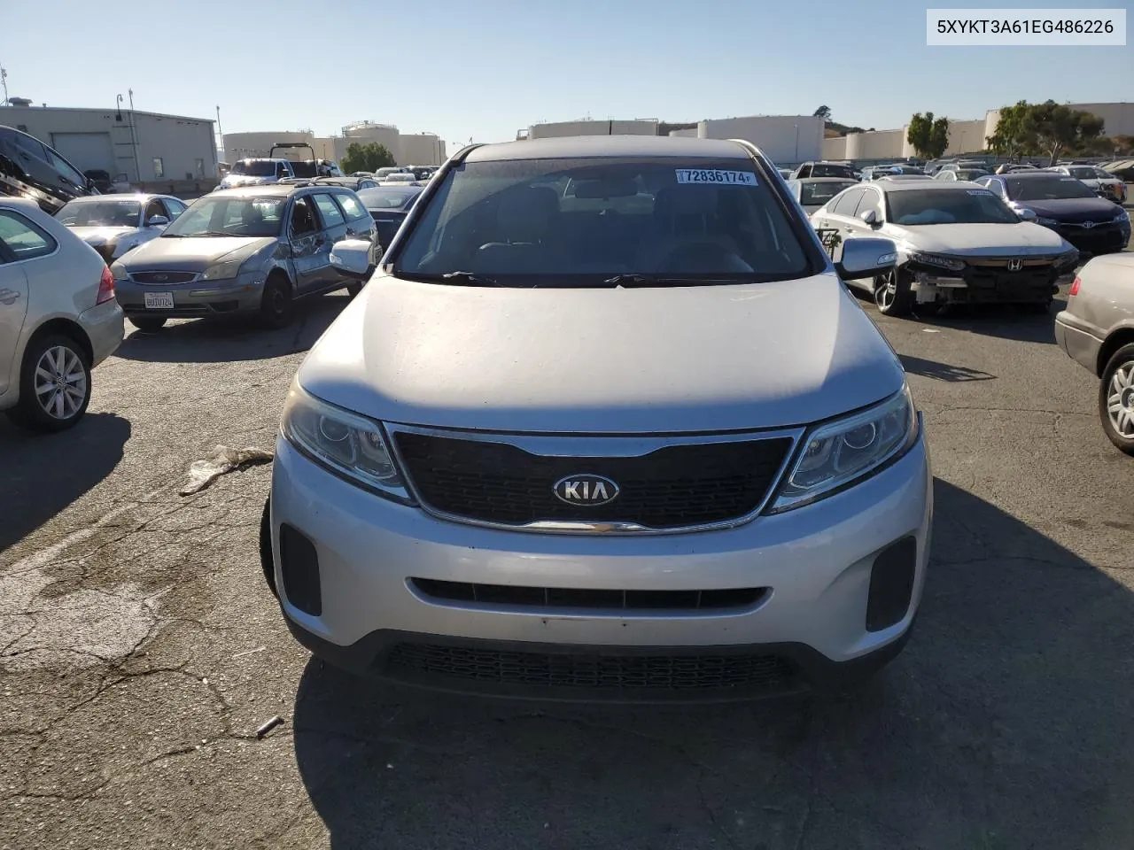 2014 Kia Sorento Lx VIN: 5XYKT3A61EG486226 Lot: 72836174