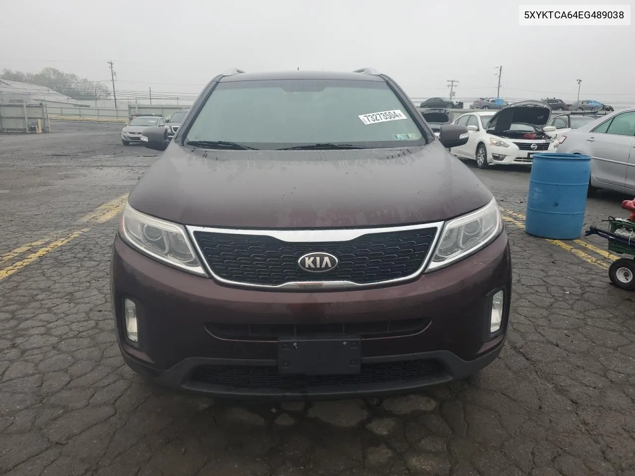 2014 Kia Sorento Lx VIN: 5XYKTCA64EG489038 Lot: 73273504