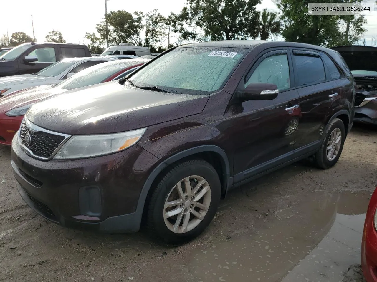 5XYKT3A62EG536244 2014 Kia Sorento Lx