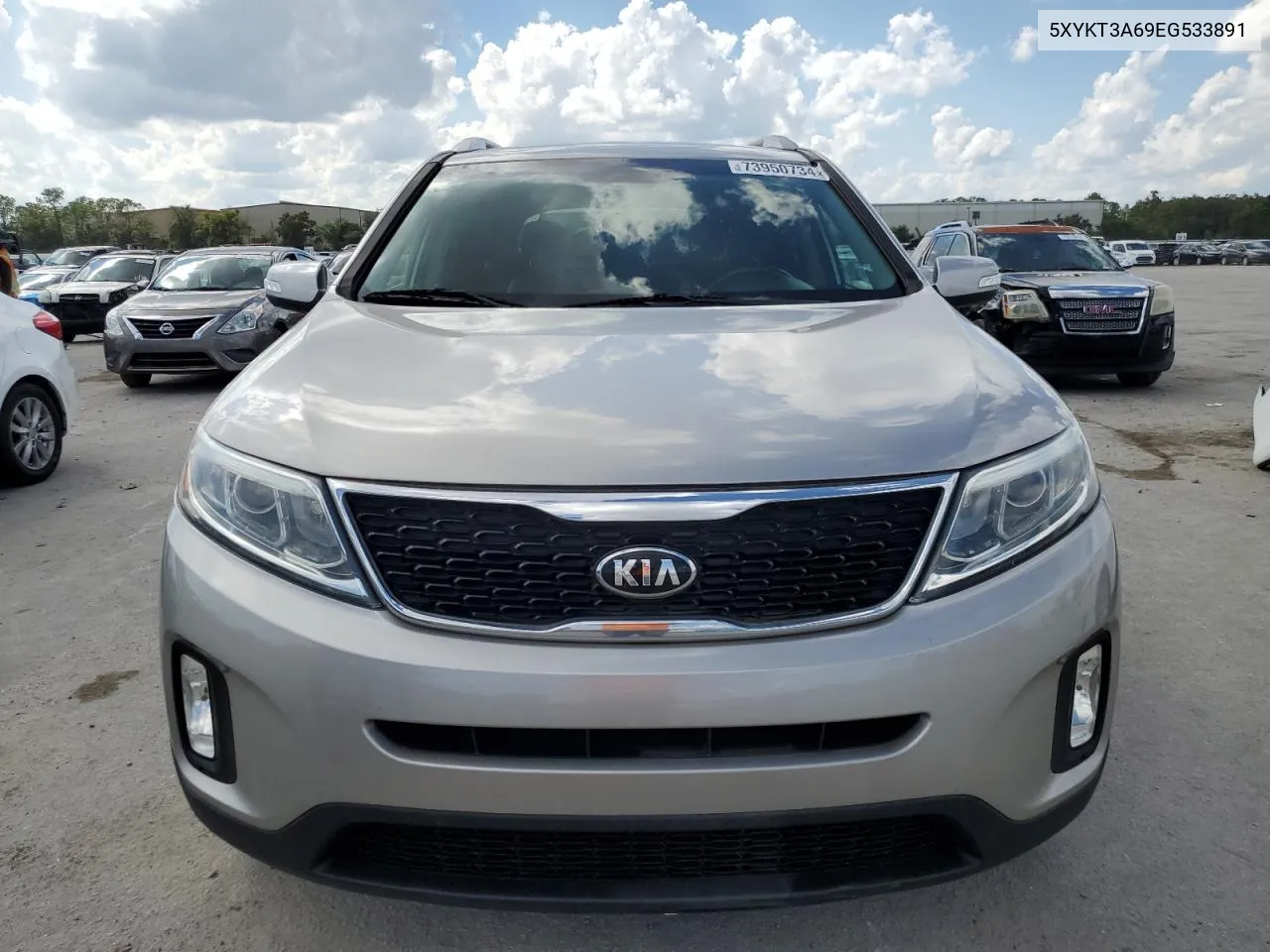 2014 Kia Sorento Lx VIN: 5XYKT3A69EG533891 Lot: 73950734