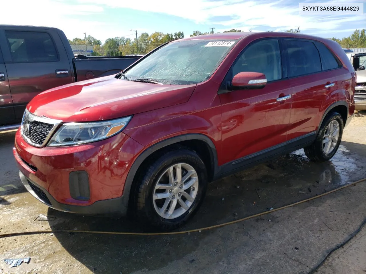 2014 Kia Sorento Lx VIN: 5XYKT3A68EG444829 Lot: 74112974