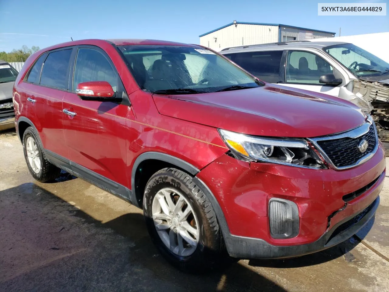 2014 Kia Sorento Lx VIN: 5XYKT3A68EG444829 Lot: 74112974