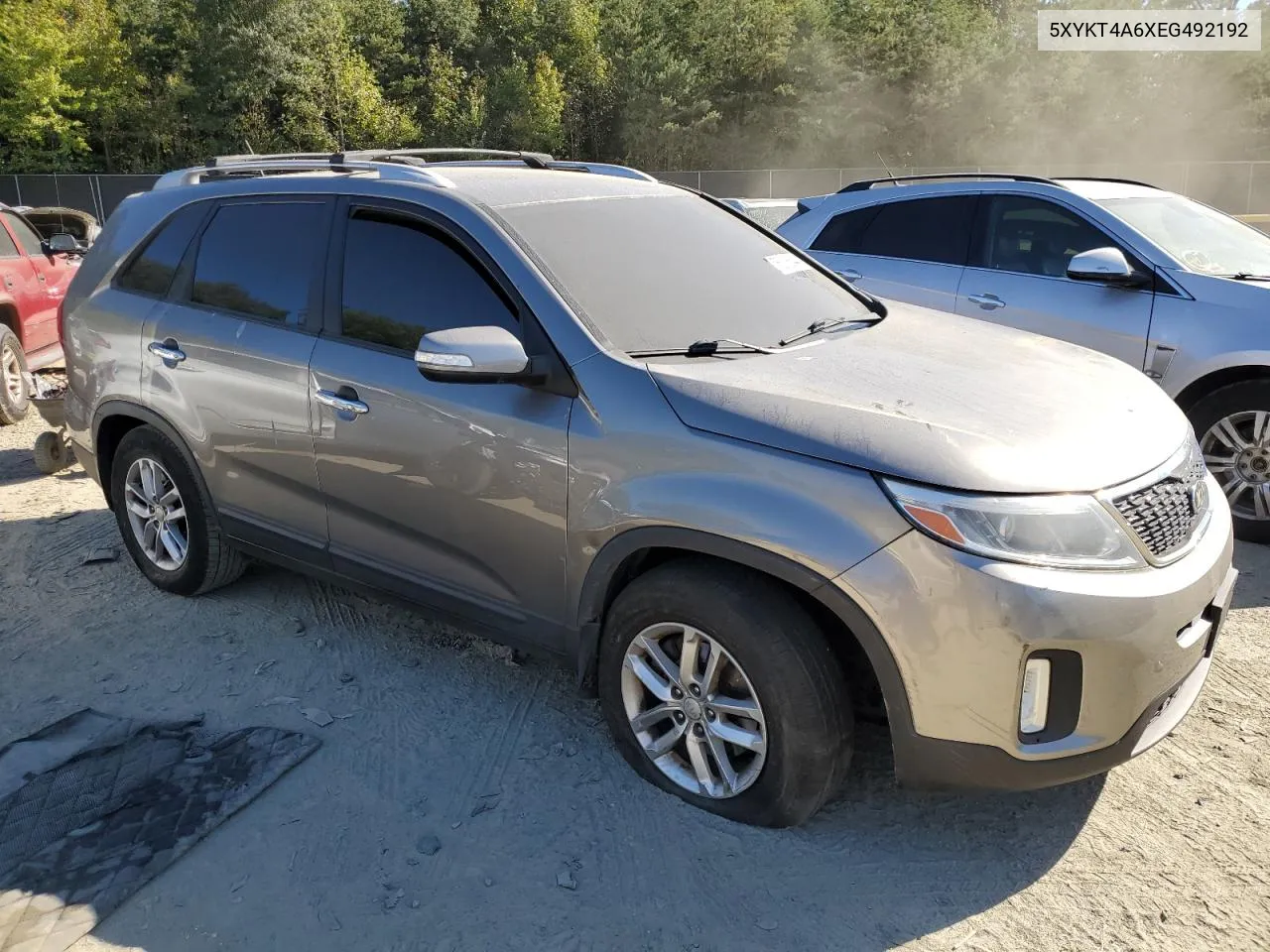 2014 Kia Sorento Lx VIN: 5XYKT4A6XEG492192 Lot: 75016544