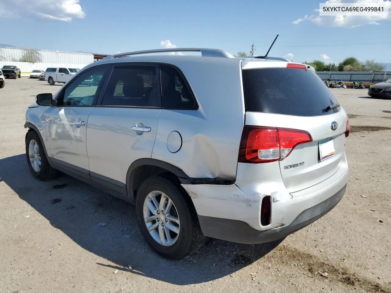 2014 Kia Sorento Lx VIN: 5XYKTCA69EG499841 Lot: 75365284